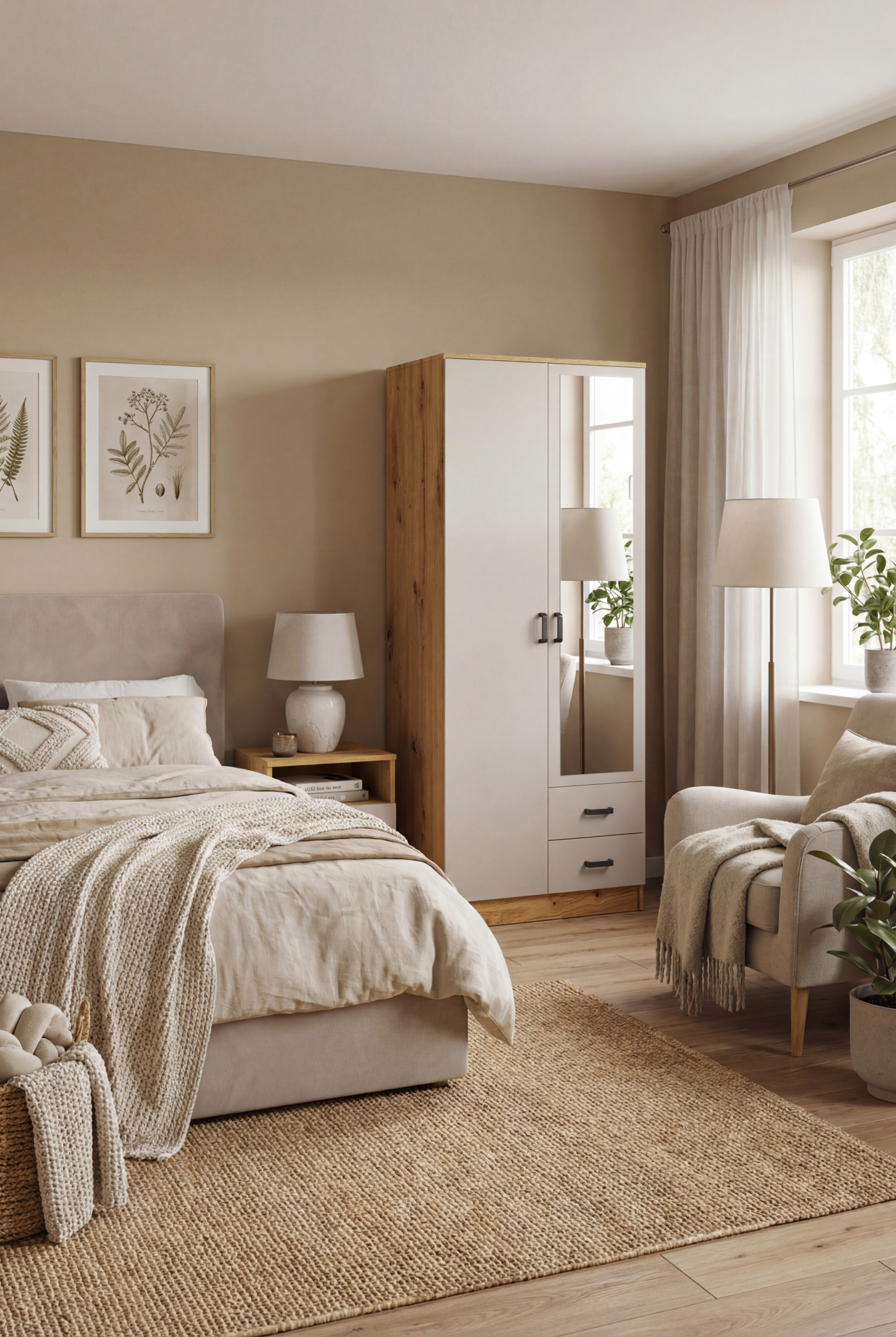 Aranżacja sypialni z wykorzystaniem szafy Larimox