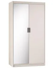 Kaszmirowa szafa dwudrzwiowa z lustrem - Parioni 5X w sklepie Edinos.pl