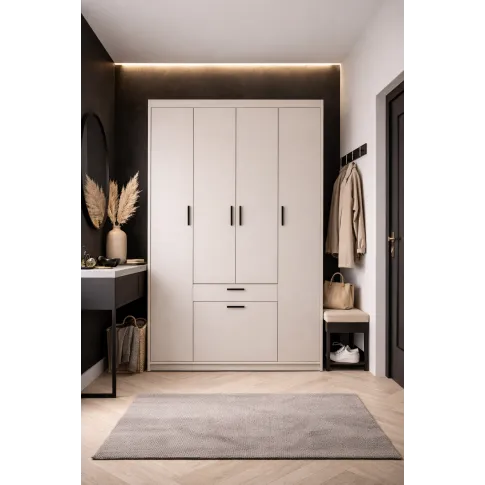 Aranżacja z beżową szafą Parioni 10X