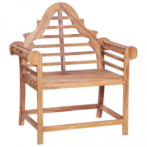 Zdjęcie produktu Drewniane krzesło ogrodowe Niclos - brązowe.