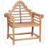 Szczegółowe zdjęcie nr 7 produktu Drewniane krzesło ogrodowe Niclos - brązowe