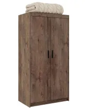 Szafa na ubrania z drążkiem i półkami dąb lefkas - Parioni 4X w sklepie Edinos.pl