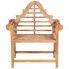 Szczegółowe zdjęcie nr 6 produktu Zestaw drewnianych krzeseł ogrodowych Niclos - brązowy