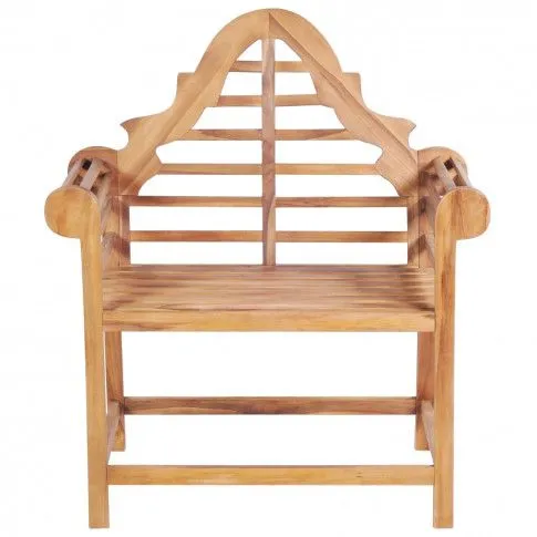 Szczegółowe zdjęcie nr 6 produktu Zestaw drewnianych krzeseł ogrodowych Niclos - brązowy
