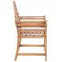 Szczegółowe zdjęcie nr 4 produktu Zestaw drewnianych krzeseł ogrodowych Niclos - brązowy