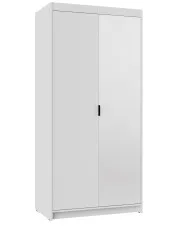 Biała nowoczesna szafa na ubrania z lustrem - Parioni 5X w sklepie Edinos.pl