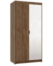 Szafa z lustrem do przedpokoju dąb lefkas - Parioni 5X w sklepie Edinos.pl