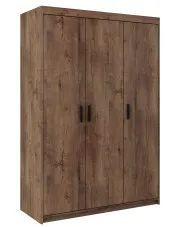 Trzydrzwiowa szafa na ubrania dąb lefkas - Parioni 8X w sklepie Edinos.pl