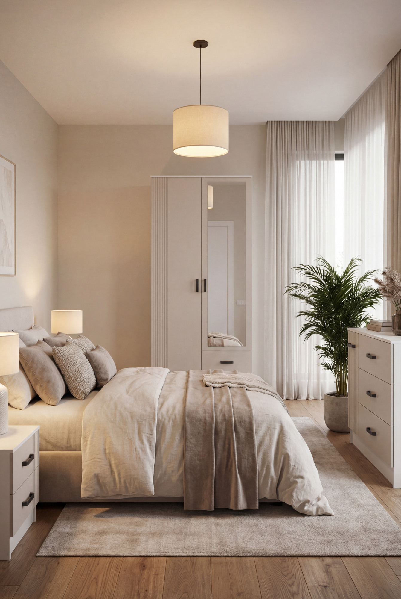 Aranżacja sypialni z wykorzystaniem szafy Varino