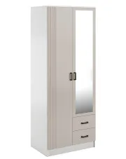 Szafa uchylna z lustrem biały + kaszmir - Rivanox w sklepie Edinos.pl