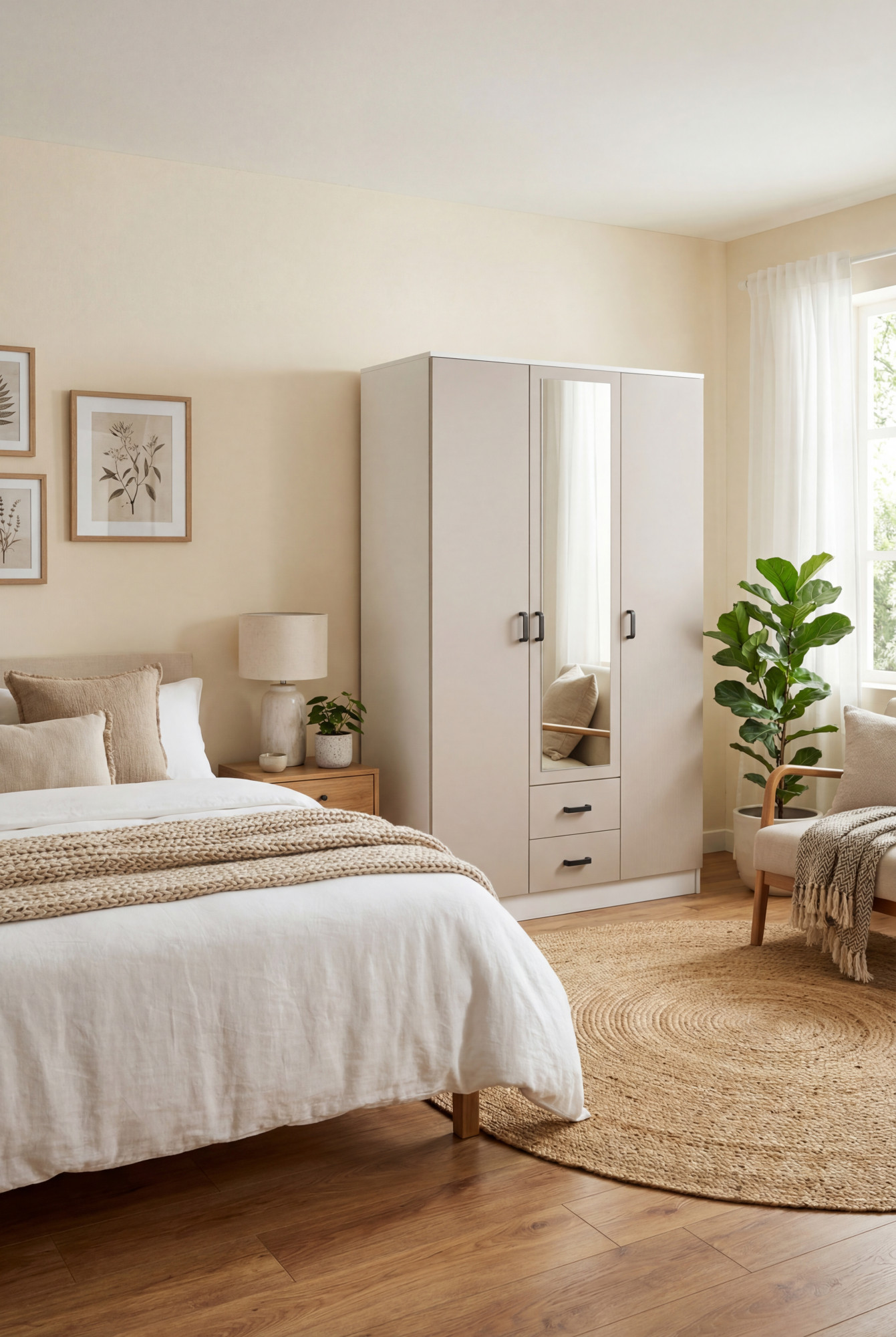 Aranżacja sypialni z wykorzystaniem szafy Montixa