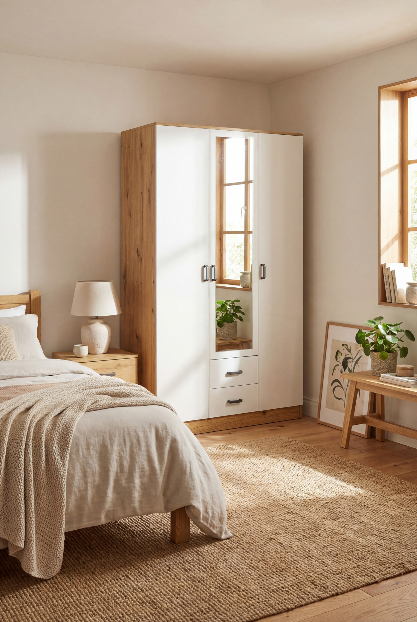 Aranżacja sypialni z wykorzystaniem szafy Montixa