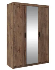 Duża szafa z lustrem do przechowywania dąb lefkas - Parioni 9X w sklepie Edinos.pl