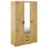 Trzydrzwiowa szafa uchylna z lustrem dąb artisan - Montixa