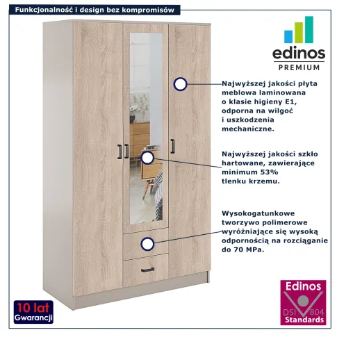 Szafa uchylna Montixa kaszmir dąb sonoma