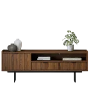 Szafka RTV na nóżkach 150 cm orzech warmia - Herioz 3X w sklepie Edinos.pl