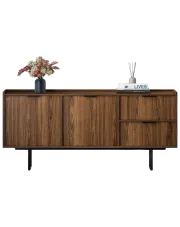 Komoda z szafką i szufladami orzech warmia - Herioz 5X w sklepie Edinos.pl