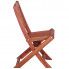 Bok drewnianego krzesła ogrodowego dla dzieci Pecco