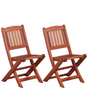 Zestaw drewnianych krzeseł ogrodowych dla dzieci - Pecco w sklepie Edinos.pl