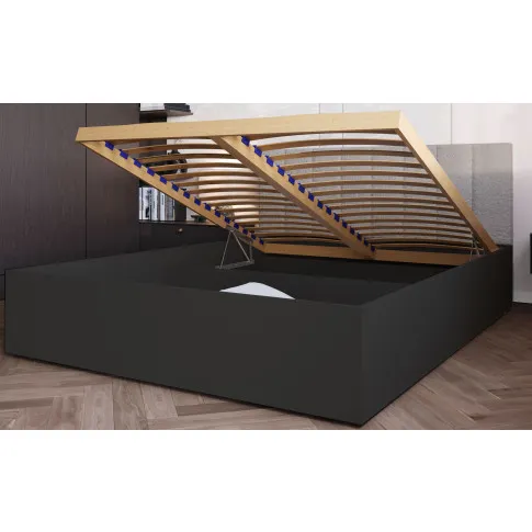 Pojemnik na pościel w czarnym łóżku Berigi 3X