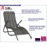 Fotografia Składany leżak ogrodowy wodoodporny technorattan - Sasanka z kategorii Leżaki ogrodowe