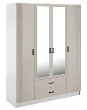 Skasndynawska szafa uchylna biały + kaszmir - Veloris w sklepie Edinos.pl