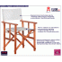 Fotografia Krzesło reżyserskie tarasowe Martin - białe z kategorii Krzesła i fotele balkonowe