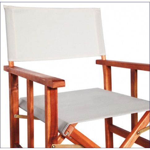Szczegółowe zdjęcie nr 7 produktu Krzesło reżyserskie tarasowe Martin - białe