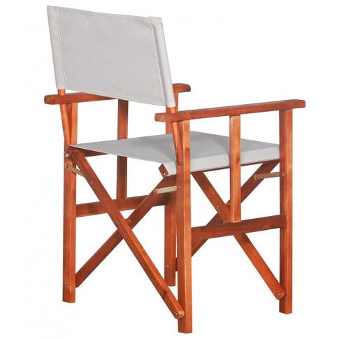 Szczegółowe zdjęcie nr 8 produktu Krzesło reżyserskie tarasowe Martin - białe
