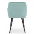 Turkusowe tapicerowane krzesło welurowe Lorviano