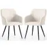 Zestaw 2 kremowych krzeseł Cormelis 3X