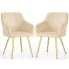 Zestaw 2 beżowych krzeseł Cormelis 5X