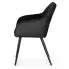 Czarne metalowe krzesło Cormelis 4X