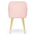Różowe welurowe krzesło Cormelis 5X