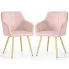Zestaw 2 różowych krzeseł Cormelis 5X