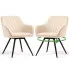 Zestaw 2 beżowych krzeseł Virelto