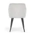 Szczegółowe zdjęcie nr 5 produktu 2x Welurowe krzesło tapicerowane pikowane w romby Szare VELTO Czarne nogi