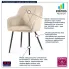 Beżowe krzesło tapicerowane Lorviano