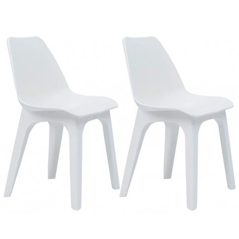 Zdjęcie produktu Krzesła ogrodowe Abila 2 szt - białe.