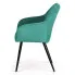 Krzesło welurowe Terviso 2X zielone