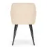 Beżowe krzesło tapicerowane welurem  Terviso 2X