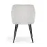 Szczegółowe zdjęcie nr 5 produktu 4x Welurowe krzesło tapicerowane pikowane w romby Szare VELTO Czarne nogi