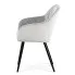 Szare nowoczesne krzesło pikowane Caveroz