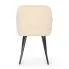 Szczegółowe zdjęcie nr 5 produktu 4x Krzesło tapicerowane z przeszyciami kwadratowymi Beżowe LUXANO Czarne nogi