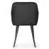 Czarne welurowe krzesło Cormelis 4X