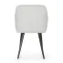 Szczegółowe zdjęcie nr 5 produktu 4x Krzesło tapicerowane z przeszyciami kwadratowymi Szare LUXANO Czarne nogi