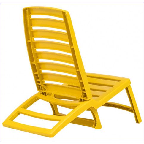 Szczegółowe zdjęcie nr 5 produktu Komplet dziecięcych leżaków plażowych Lido - żółte