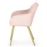 Różowe welurowe krzesło Cormelis 5X