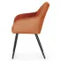 Pomarańczowe krzesło Cormelis 4X