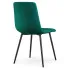 Zielone nowoczesne krzesło Selvaro